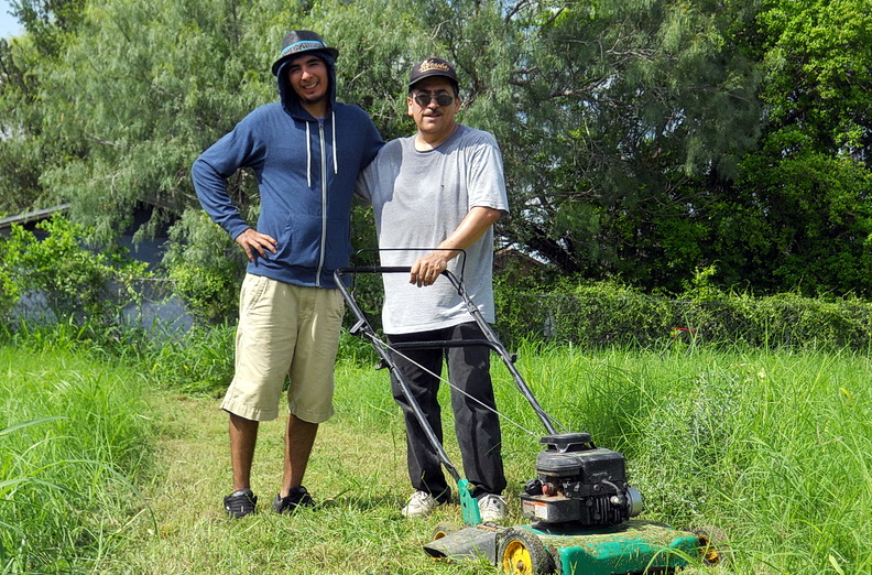 Abisai and Frac Join Forces to Take Care of the Parsonage Lawn